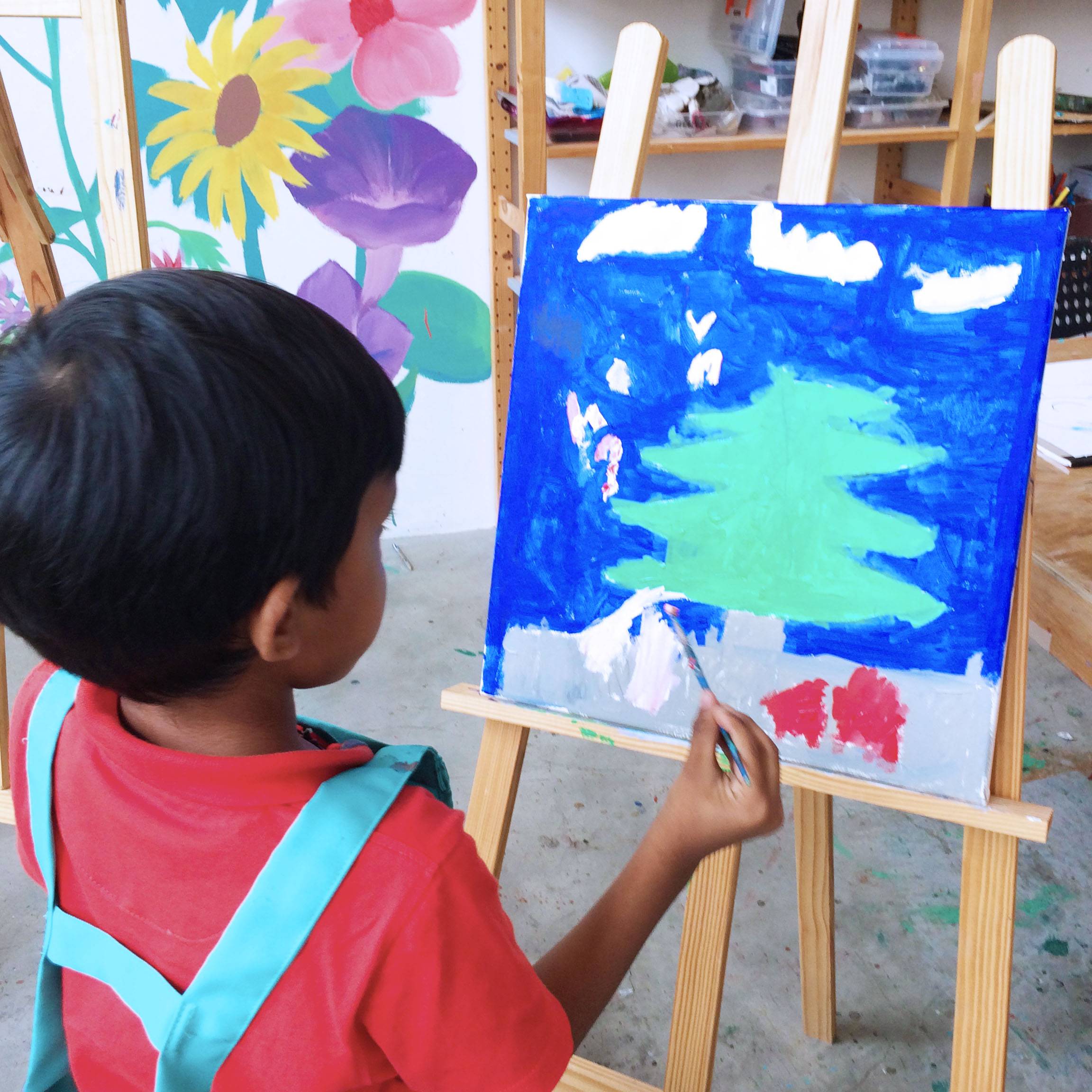 Kid's Art Jamming at My Art Studio